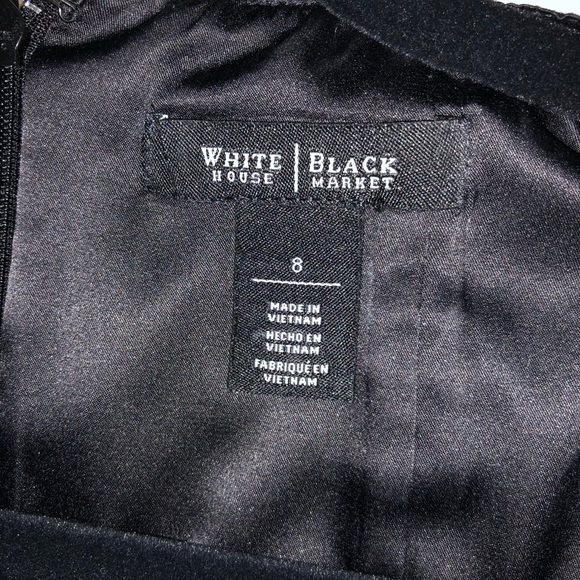 WHBM Women's Sleeveless Black Dress sz 8 (395) - Picture 3 of 9